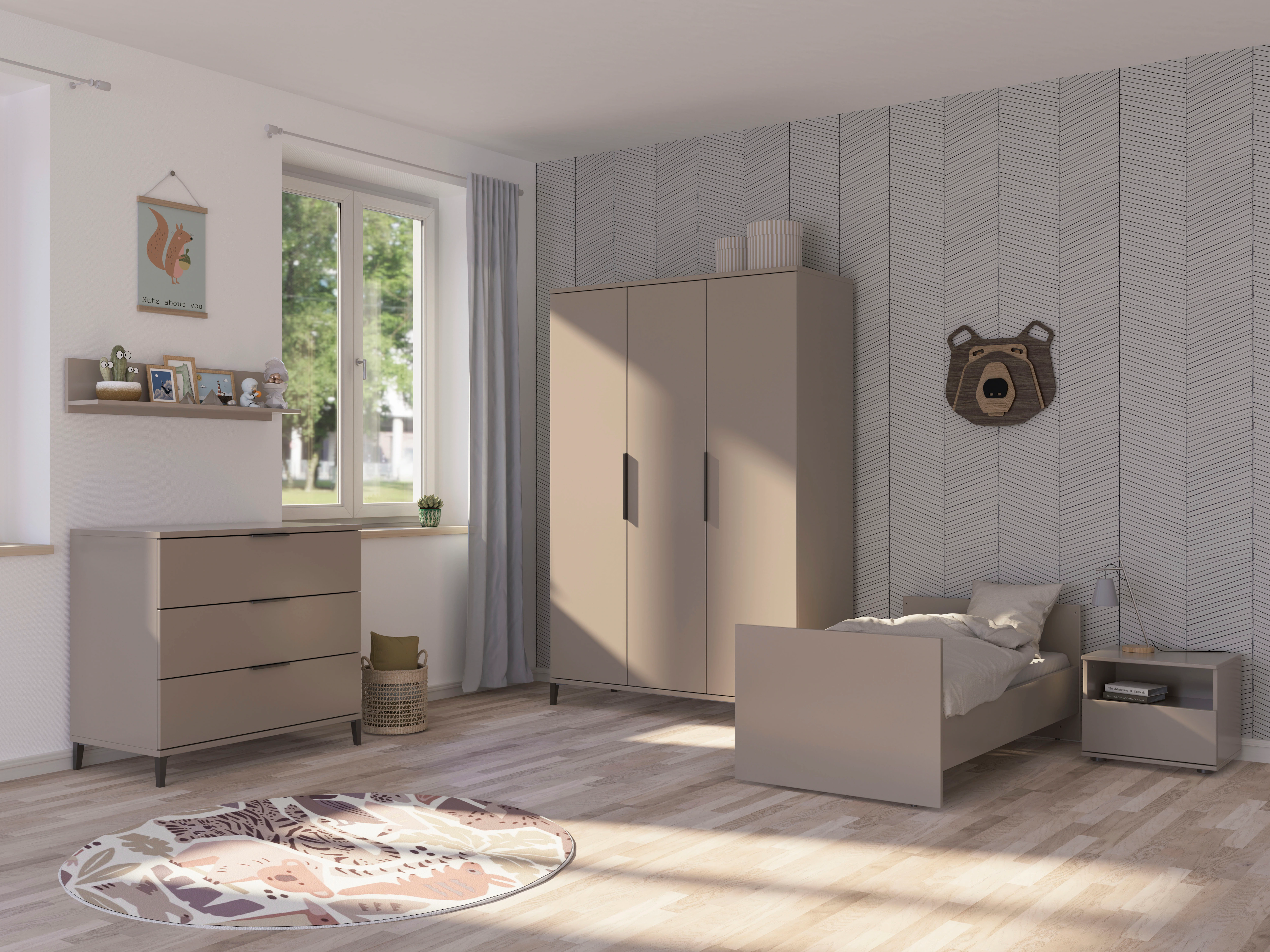 Home affaire Umbauseiten "ARI", einfacher Umbau vom Babybett zum Kindersofa günstig online kaufen