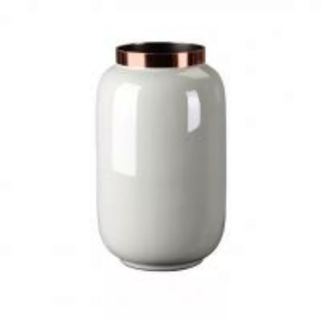 Saigon Vase S, hellgrau/kupferfarben günstig online kaufen