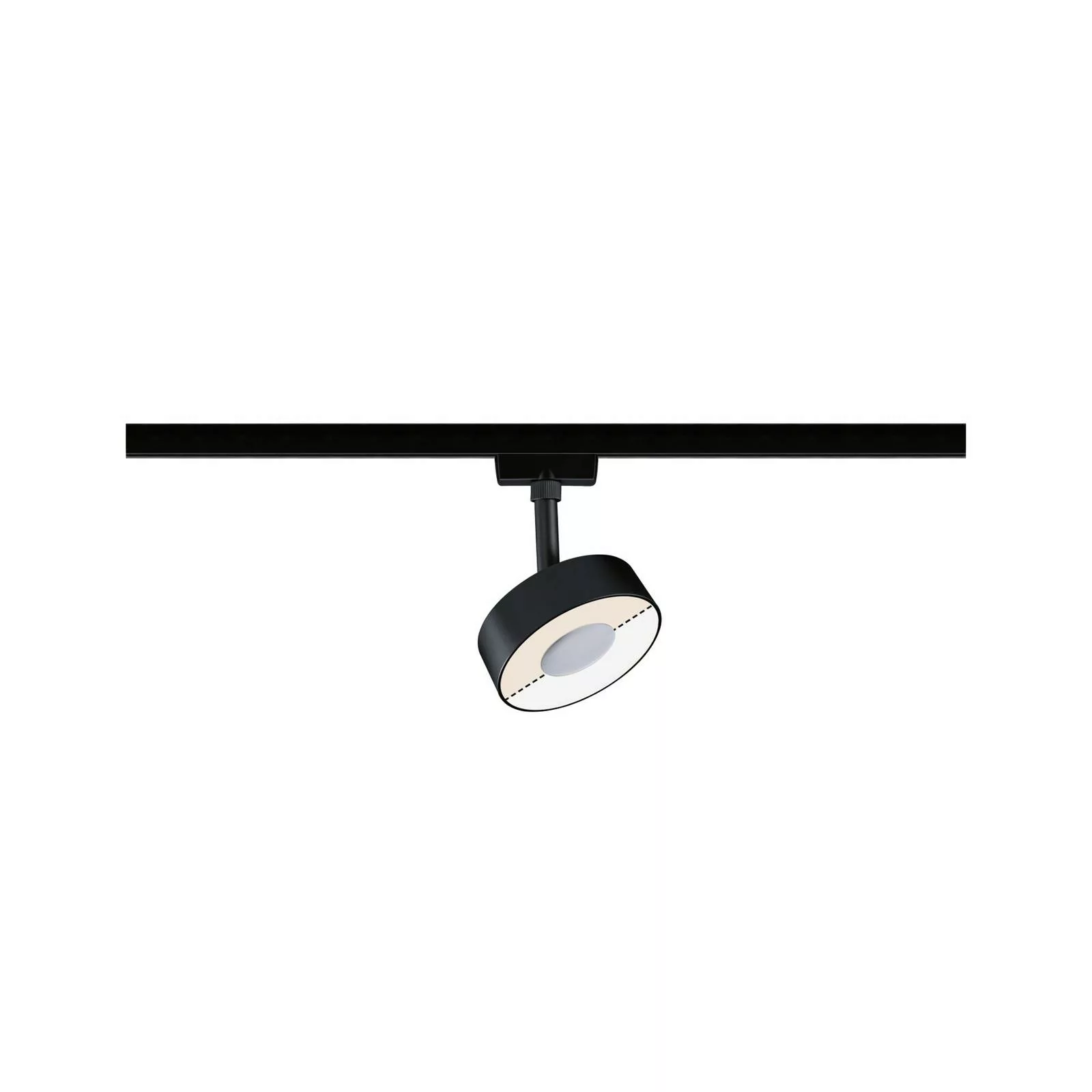 Paulmann Urail LED Schienenspot Circle 210lm 5W White Switch 230V Schwarz M günstig online kaufen