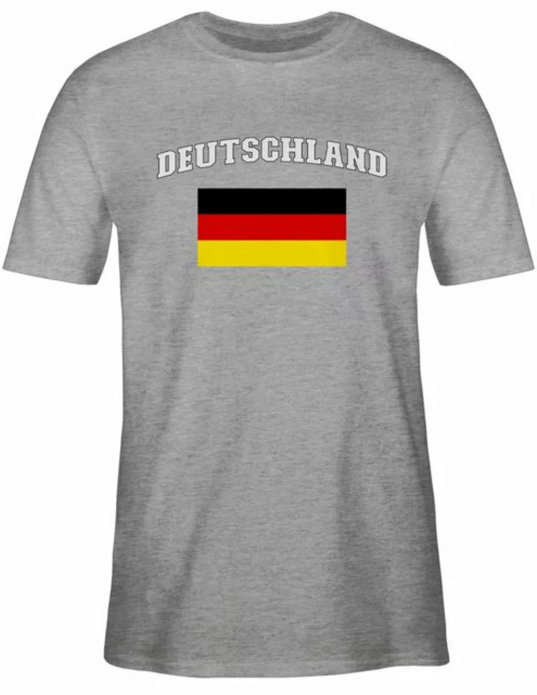 Shirtracer T-Shirt Deutschland Schriftzug mit Flagge, Germany, BRD, Deutsch günstig online kaufen