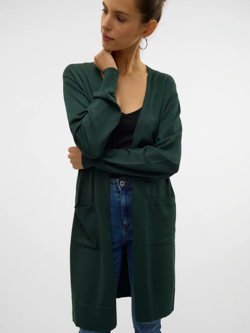 Vero Moda Longstrickjacke "VMSILJE LS OPEN CARDIGAN GA NOOS" günstig online kaufen