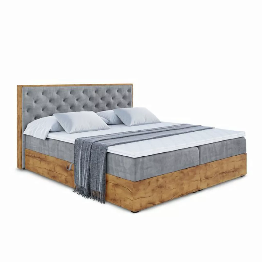 ALTDECOR Boxspringbett LOLLI3 (Multipocket-Matratze H4. H3 Matratze Bonellf günstig online kaufen