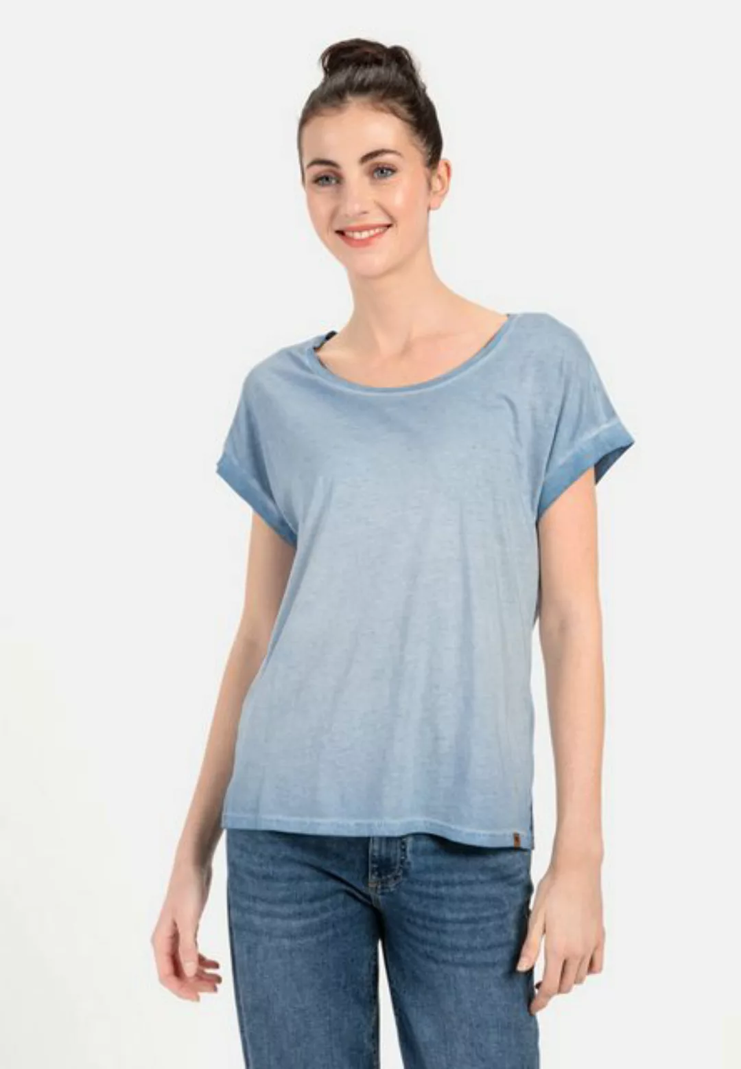 camel active T-Shirt aus softem Modal-Baumwollmix günstig online kaufen
