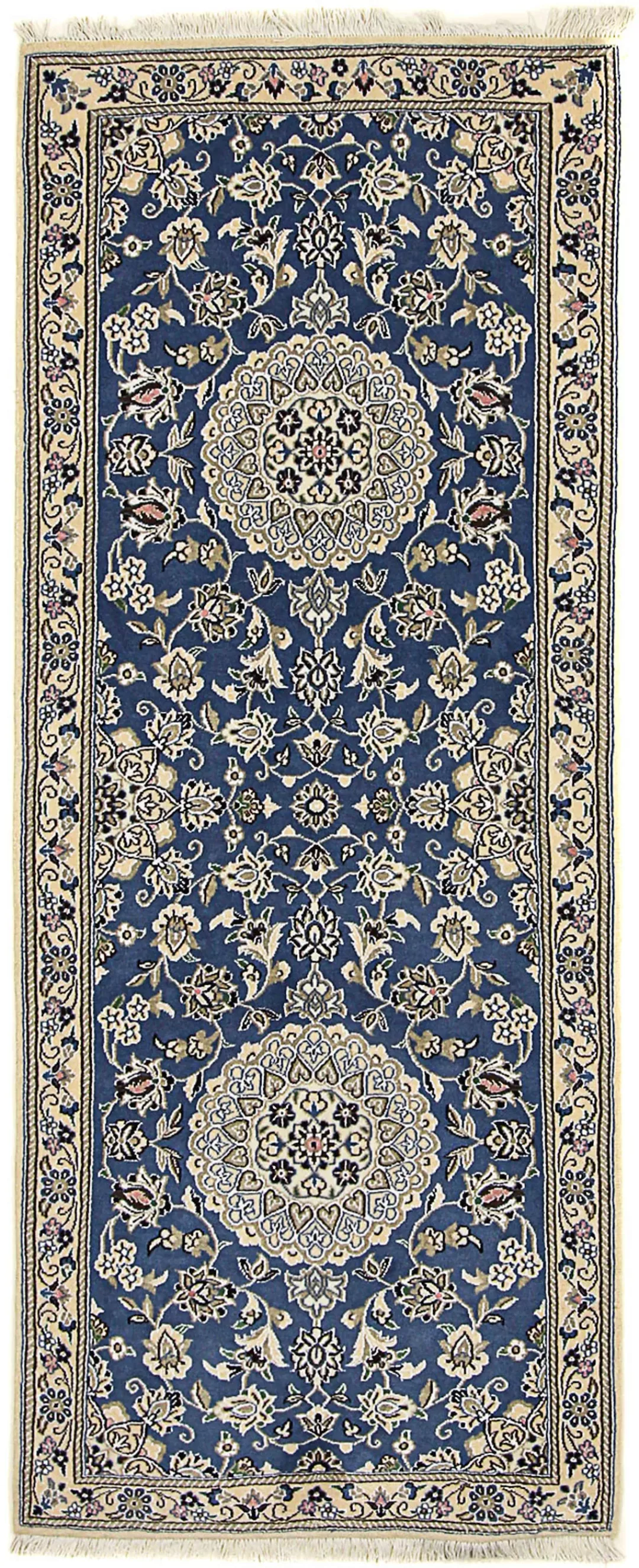 morgenland Orientteppich »Perser - Nain - Royal - 198 x 83 cm - blau«, rech günstig online kaufen