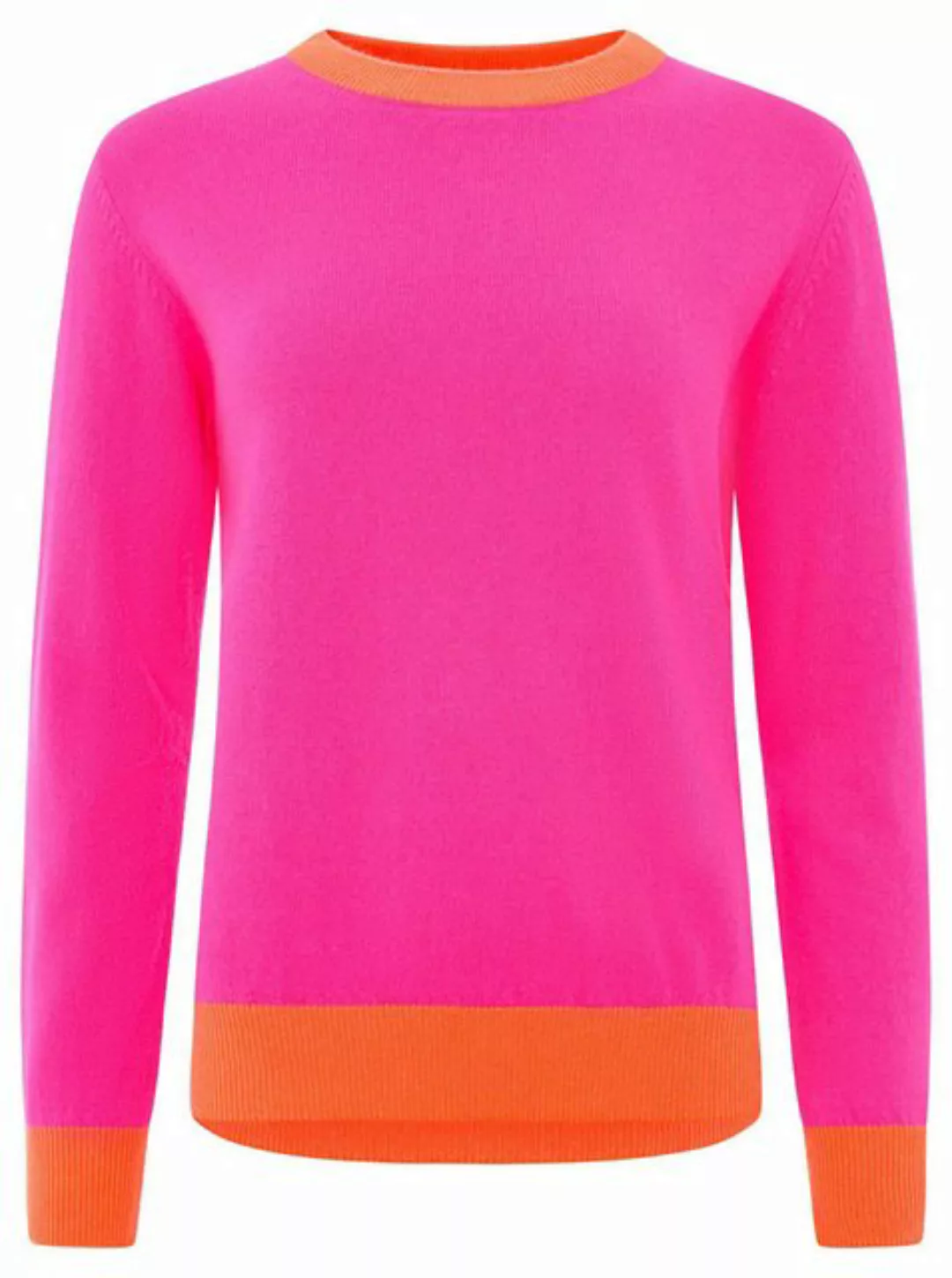 Zwillingsherz Kaschmirpullover Roundneck with "Colored Edges" Kaschmir mit günstig online kaufen