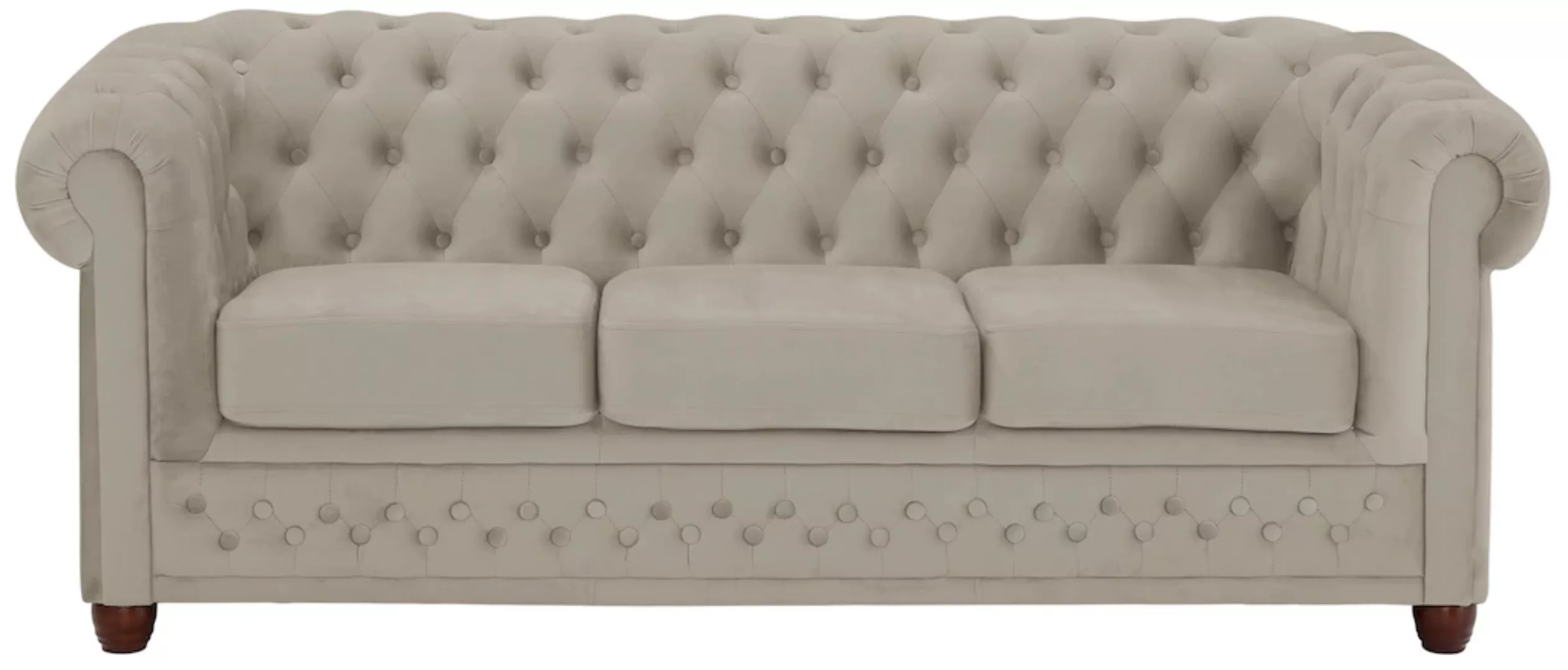 Home affaire Chesterfield-Sofa "New Castle", mit hochwertiger Knopfheftung günstig online kaufen