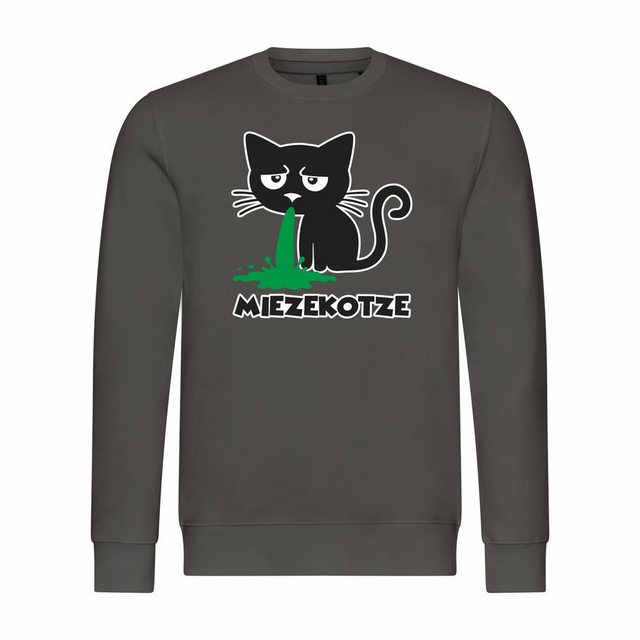 deinshirt Rundhalspullover Herren Sweatshirt Miezekotze Mit Print Motiv, Gr günstig online kaufen