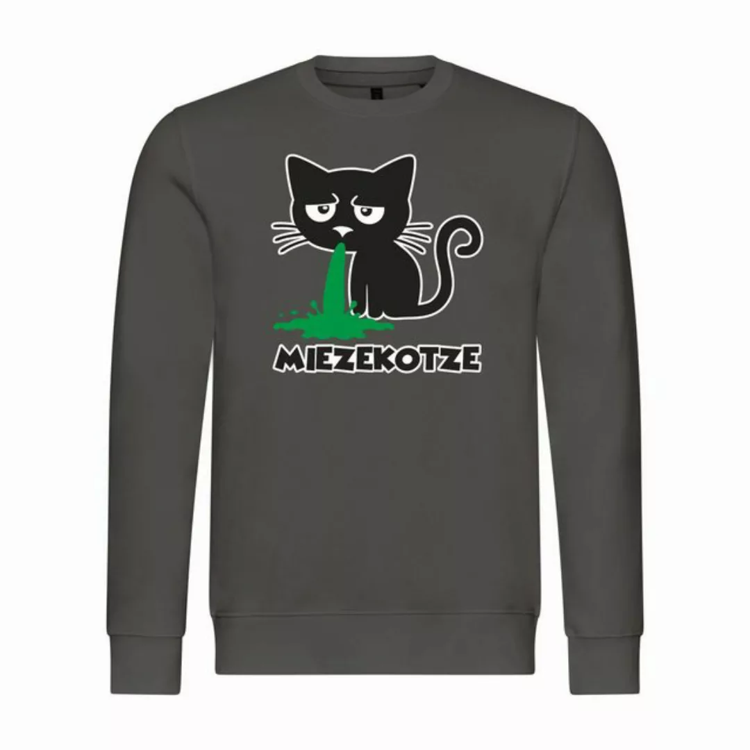 deinshirt Rundhalspullover Herren Pullover Miezekotze Mit Print Motiv, Graf günstig online kaufen