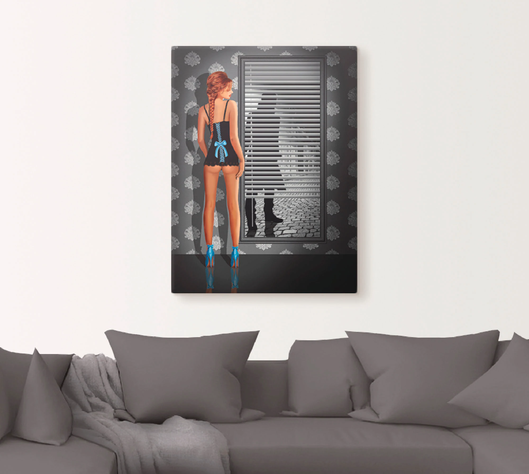 Artland Wandbild "Das Nachtleben", Frau, (1 St.), als Leinwandbild, Poster günstig online kaufen