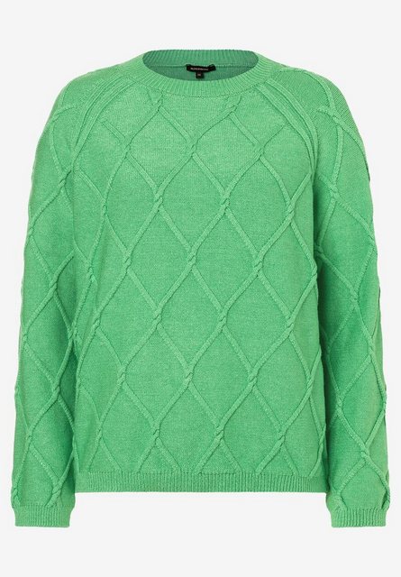 Pullover mit Rautenstruktur, soft warm green, Frühjahrs-Kollektion günstig online kaufen