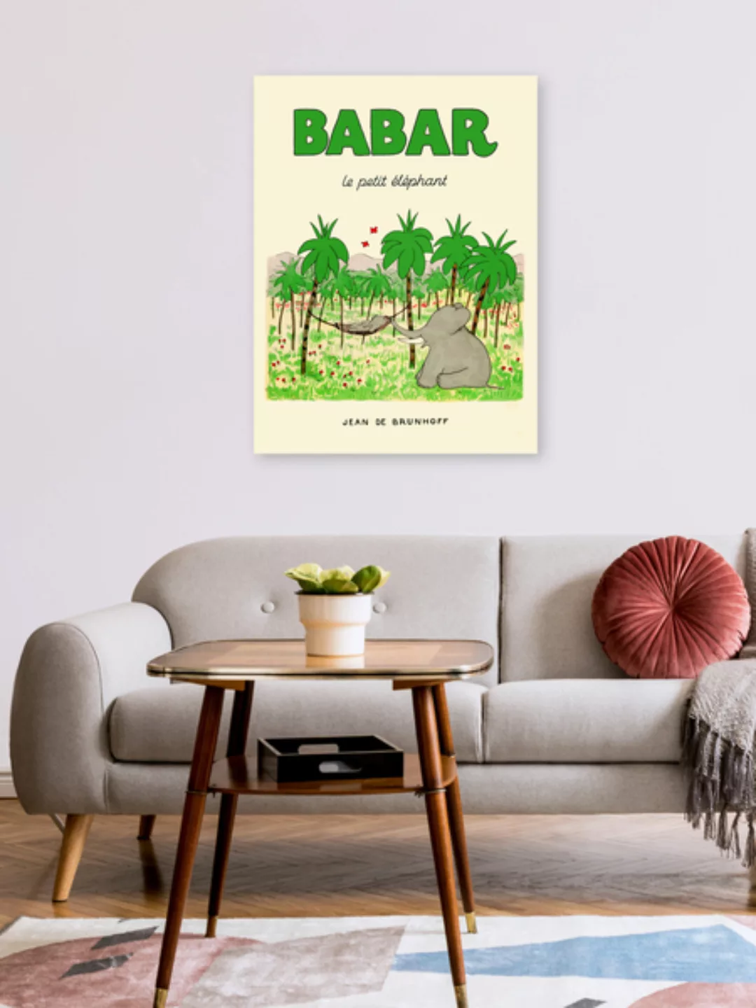 Poster / Leinwandbild - Babar Le Petit Élefant günstig online kaufen