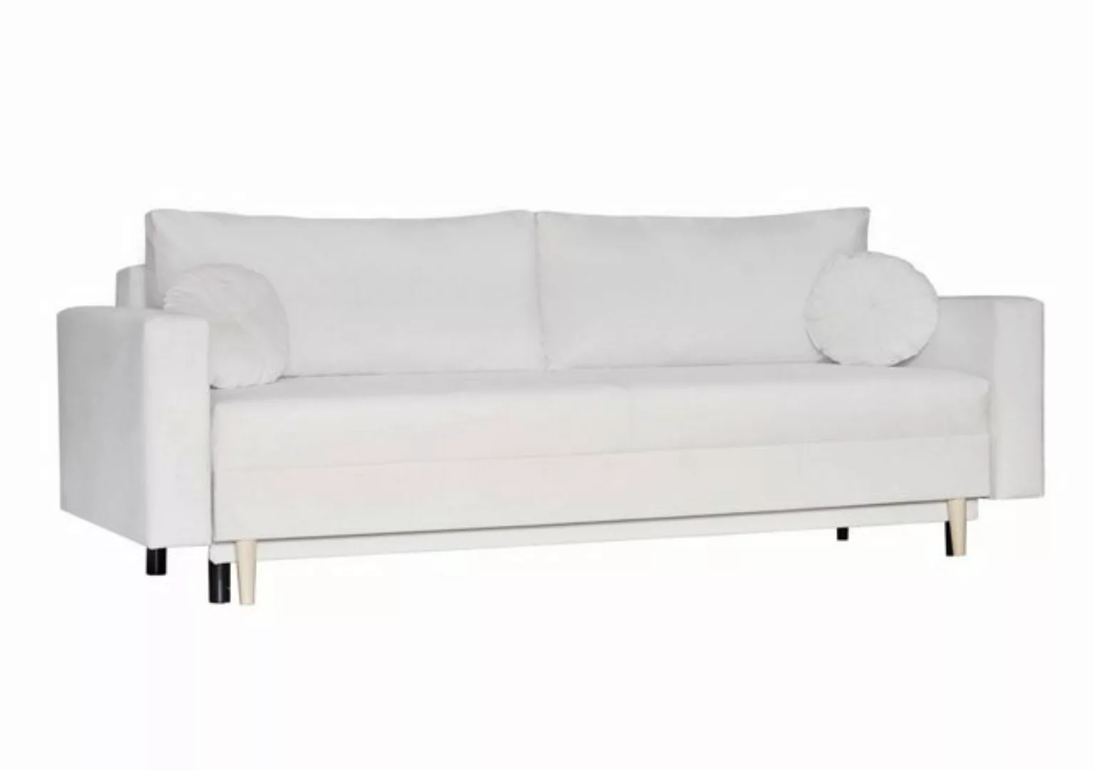 MOEBLO Schlafsofa AMARO, 3-Sitzer Velvet Sofa für Wohnzimmer, Sofa mit Stau günstig online kaufen