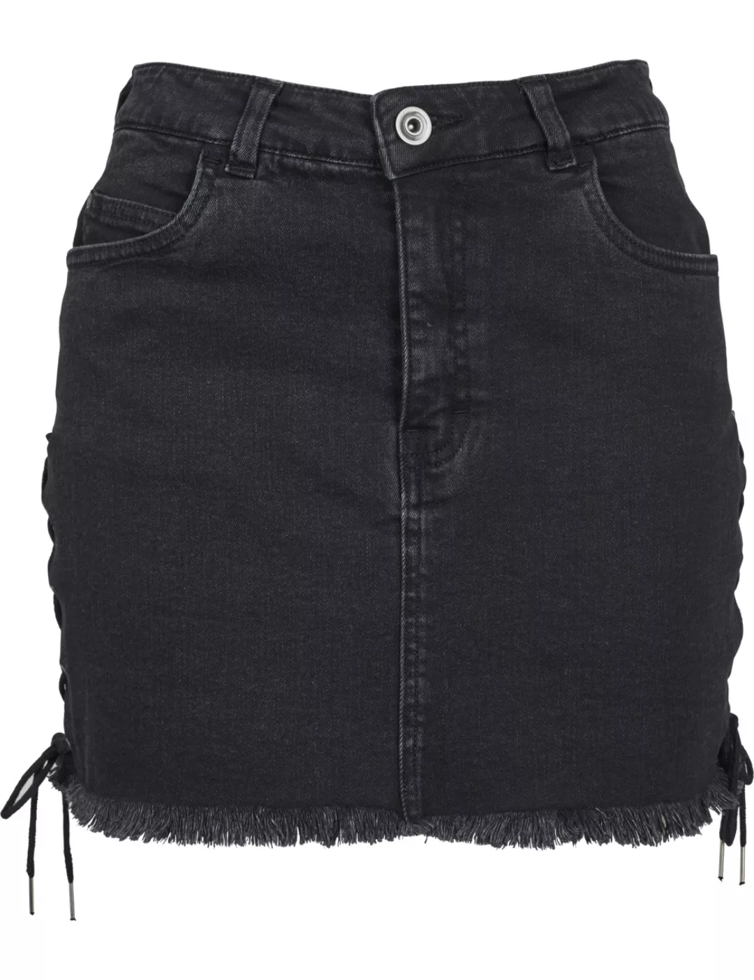 Urban Classics Damen Rock Denim Lace Up Skirt günstig online kaufen