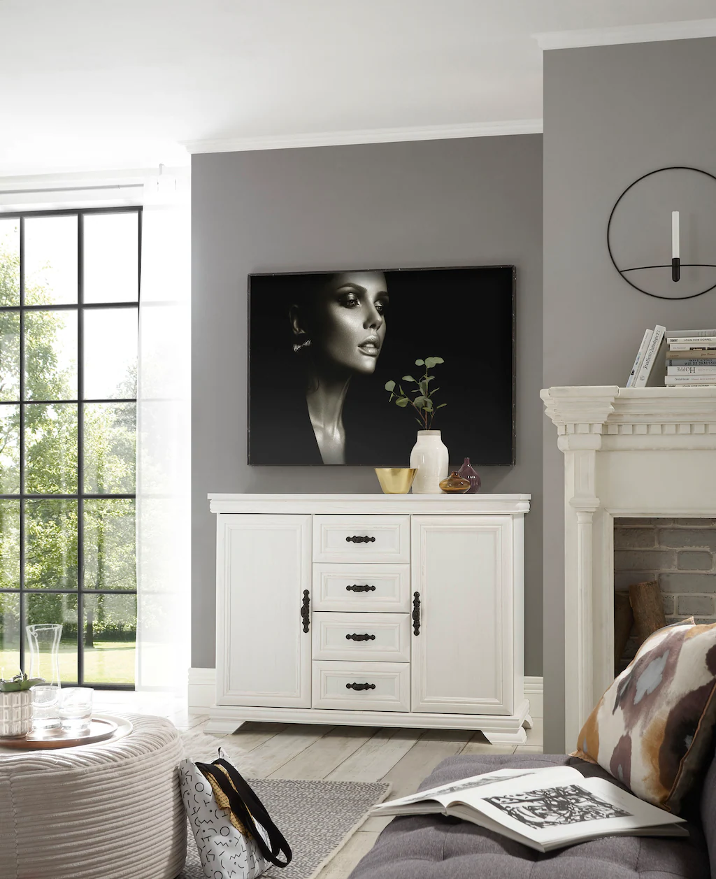 Home affaire Sideboard "Royal", Breite ca. 128 cm günstig online kaufen