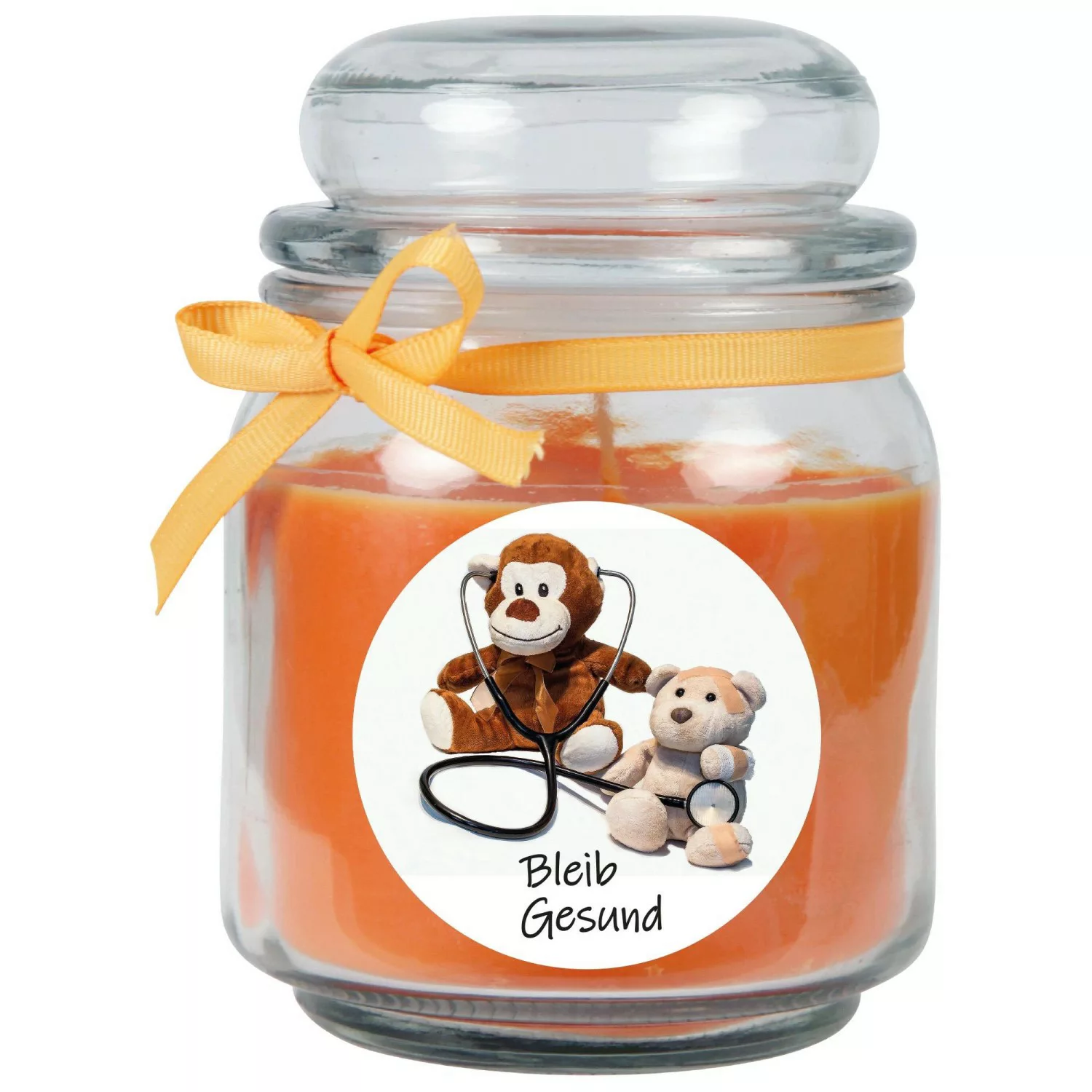 HS Candle Duftkerze & Bonbon Glas Genesung Honigmelone Orange günstig online kaufen