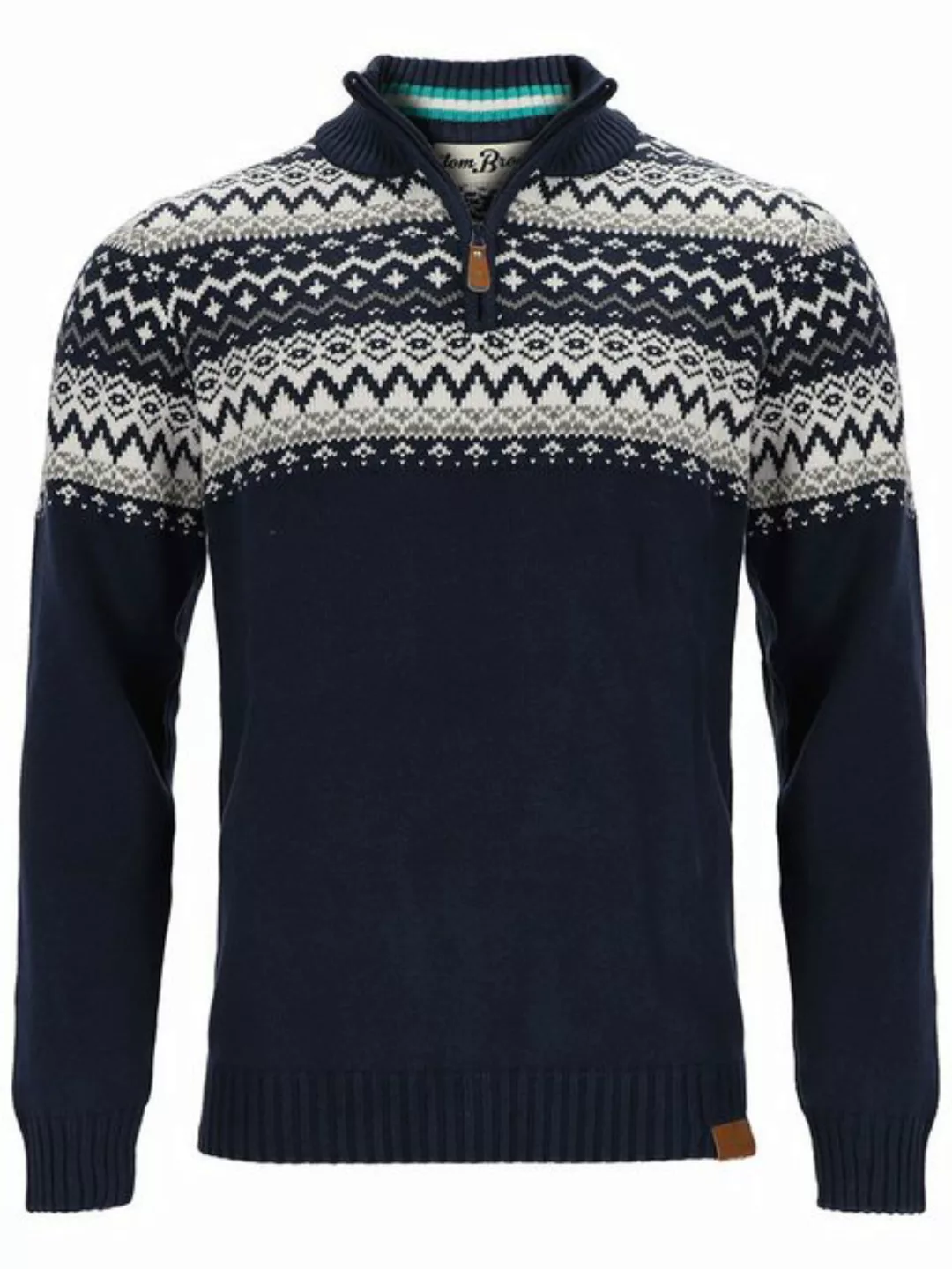 tomBrook Troyer Herren Strickpullover mit Norweger-Muster - Pullover mit Tr günstig online kaufen