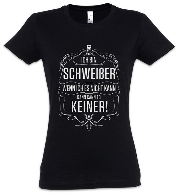 Urban Backwoods Print-Shirt Ich Bin Schweißer Damen T-Shirt Metallverarbeit günstig online kaufen