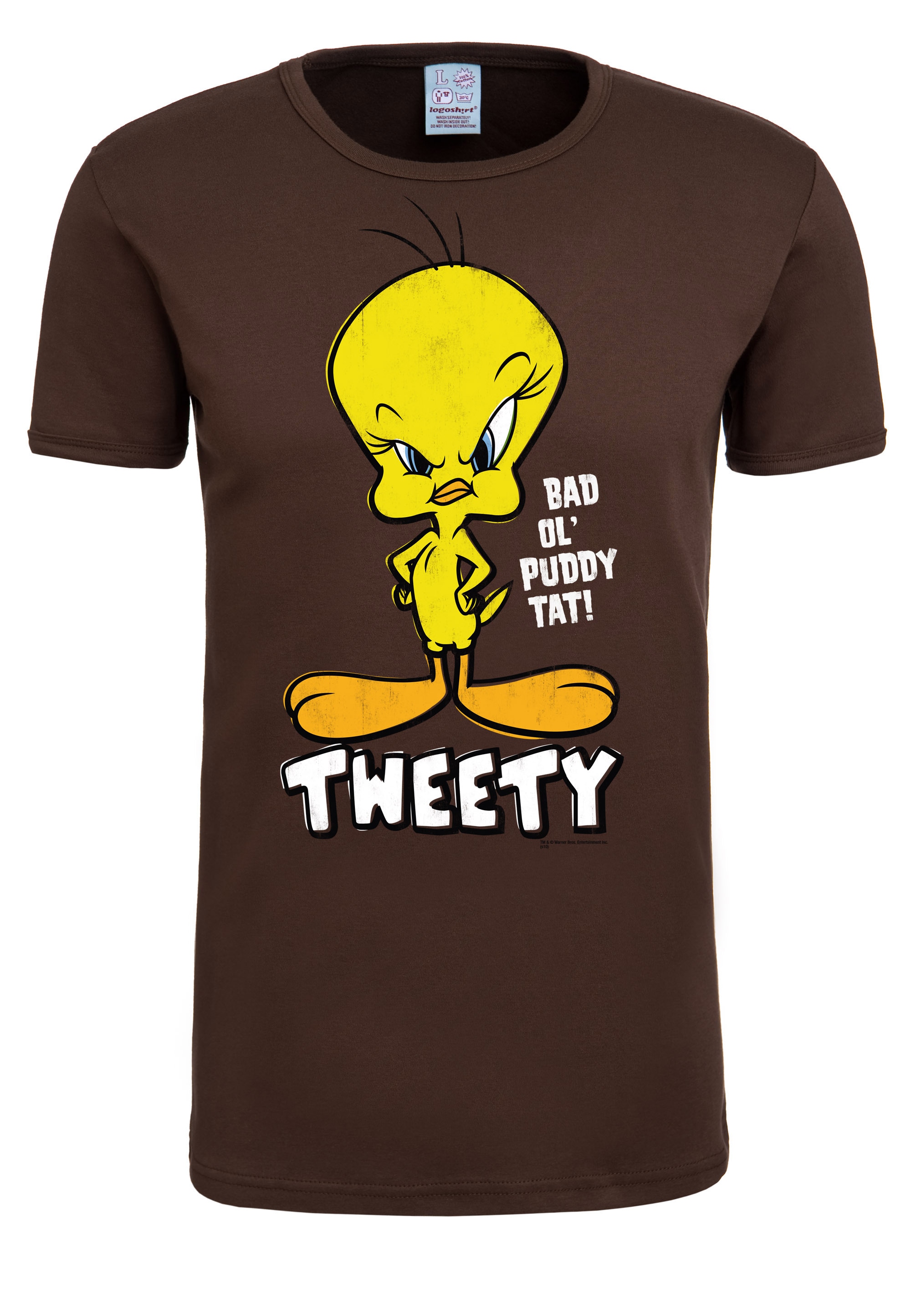 LOGOSHIRT T-Shirt "Looney Tunes – Tweety", mit lizenzierten Originaldesign günstig online kaufen