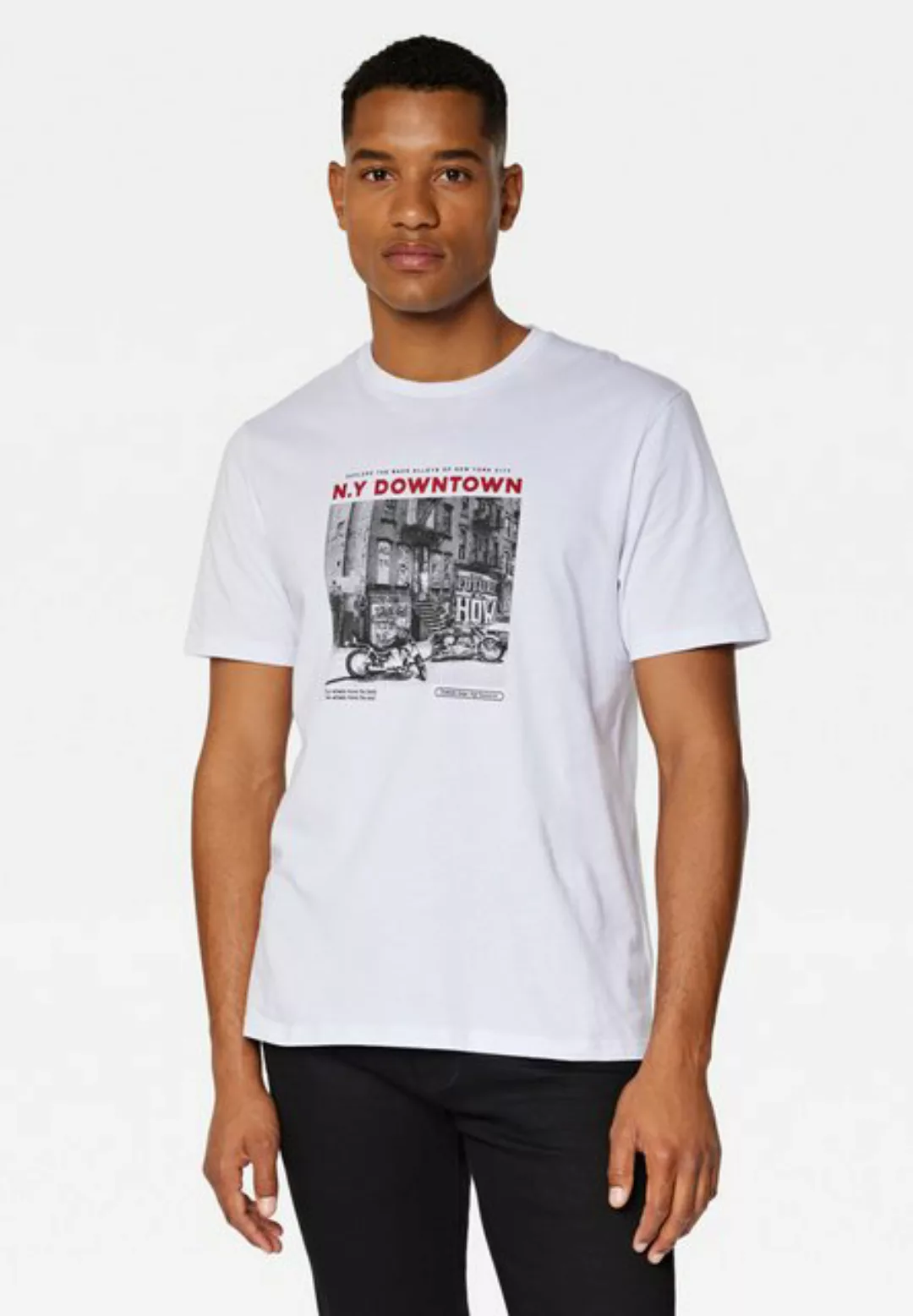 Mavi Rundhalsshirt NY DOWNTOWN TEE Bedrucktes T-Shirt günstig online kaufen