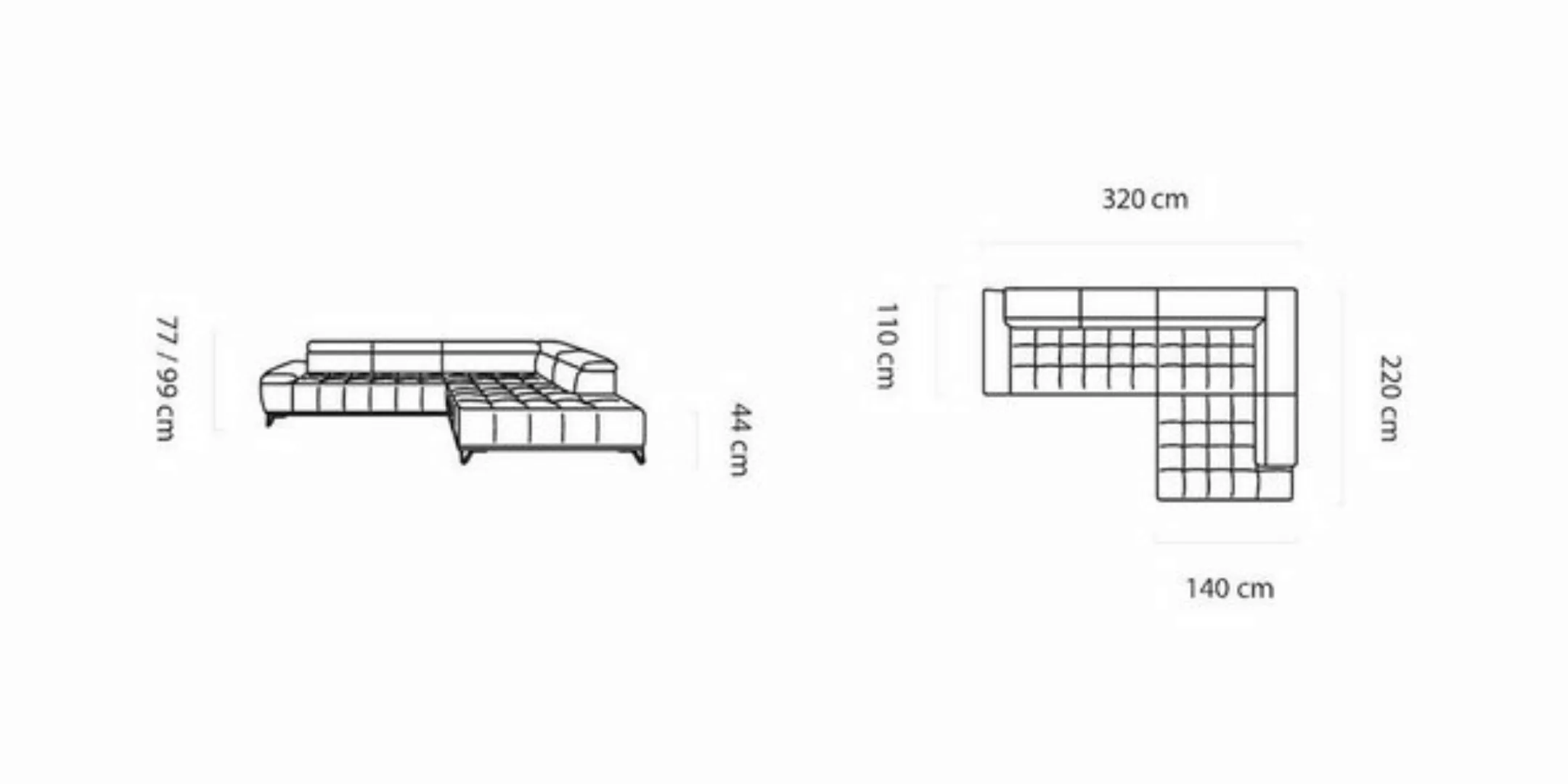 JVmoebel Ecksofa, Ecksofa L-Form Couch Wohnlandschaft Eck Couchen Möbel günstig online kaufen