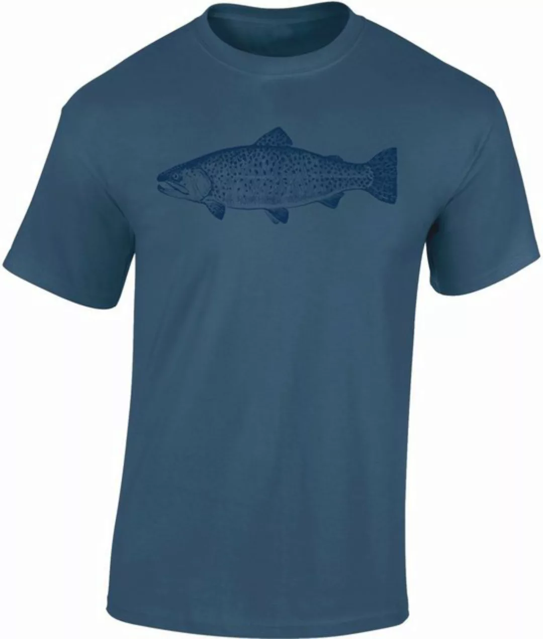 Baddery Print-Shirt "Forelle" - Angler T-Shirt - Angelkleidung - Angel Zube günstig online kaufen