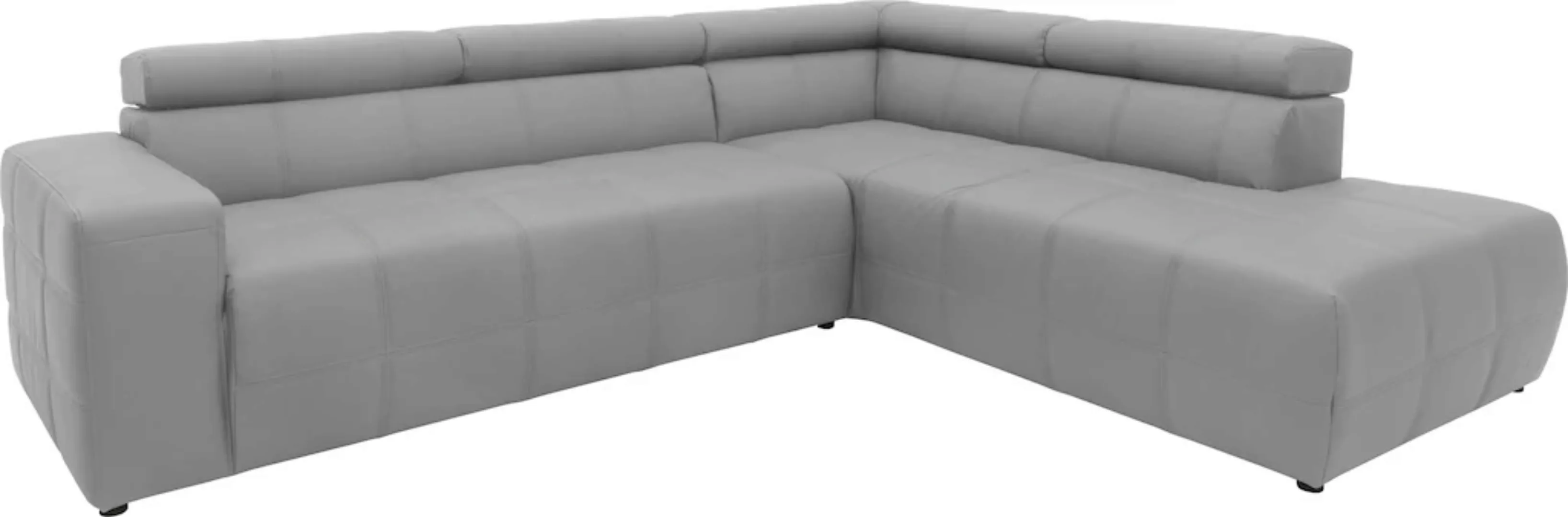 DOMO collection Ecksofa »Brandon L-Form, auch in Leder«, inklusive Kopfteil günstig online kaufen