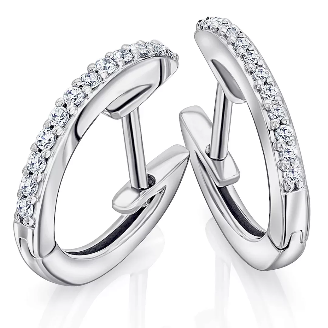 ONE ELEMENT Paar Creolen "0,10 ct Diamant Brillant Ohrringe Creolen aus 585 günstig online kaufen