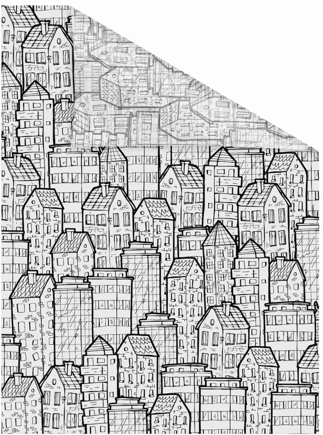 LICHTBLICK ORIGINAL Fensterfolie "Stadt", 1 St., blickdicht, strukturiertKl günstig online kaufen