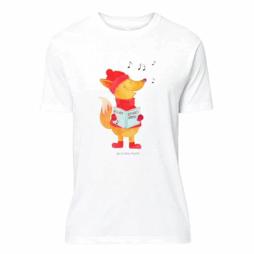 Mr. & Mrs. Panda T-Shirt Fuchs Sänger - Weiß - Geschenk, Nikolaus, Lustiges günstig online kaufen