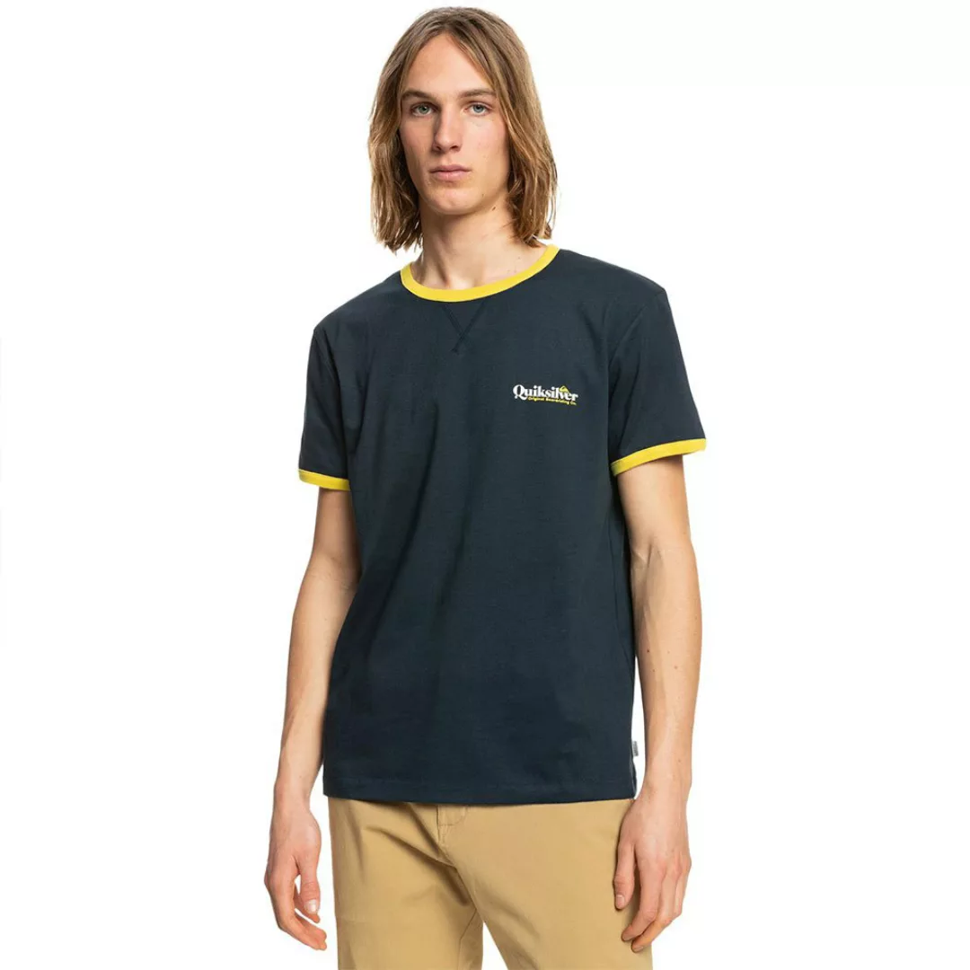 Quiksilver Sportsline Ringer Kurzärmeliges T-shirt S Navy Blazer günstig online kaufen