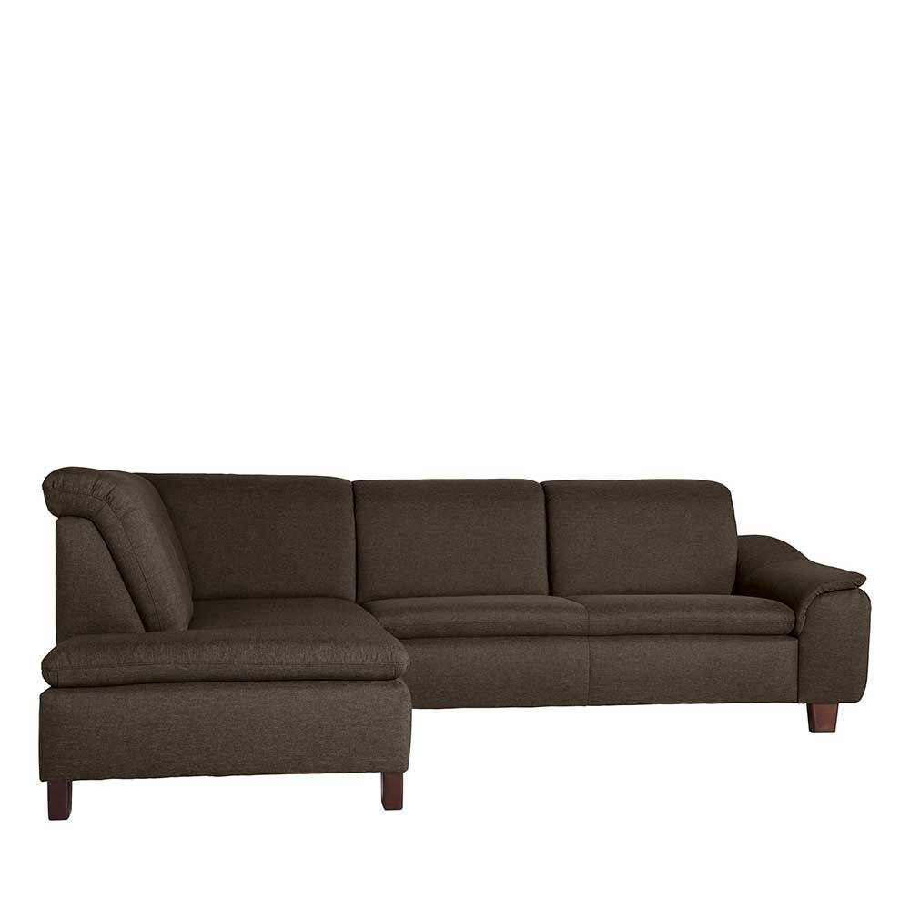 Ecksofa in Braun Made in Germany günstig online kaufen