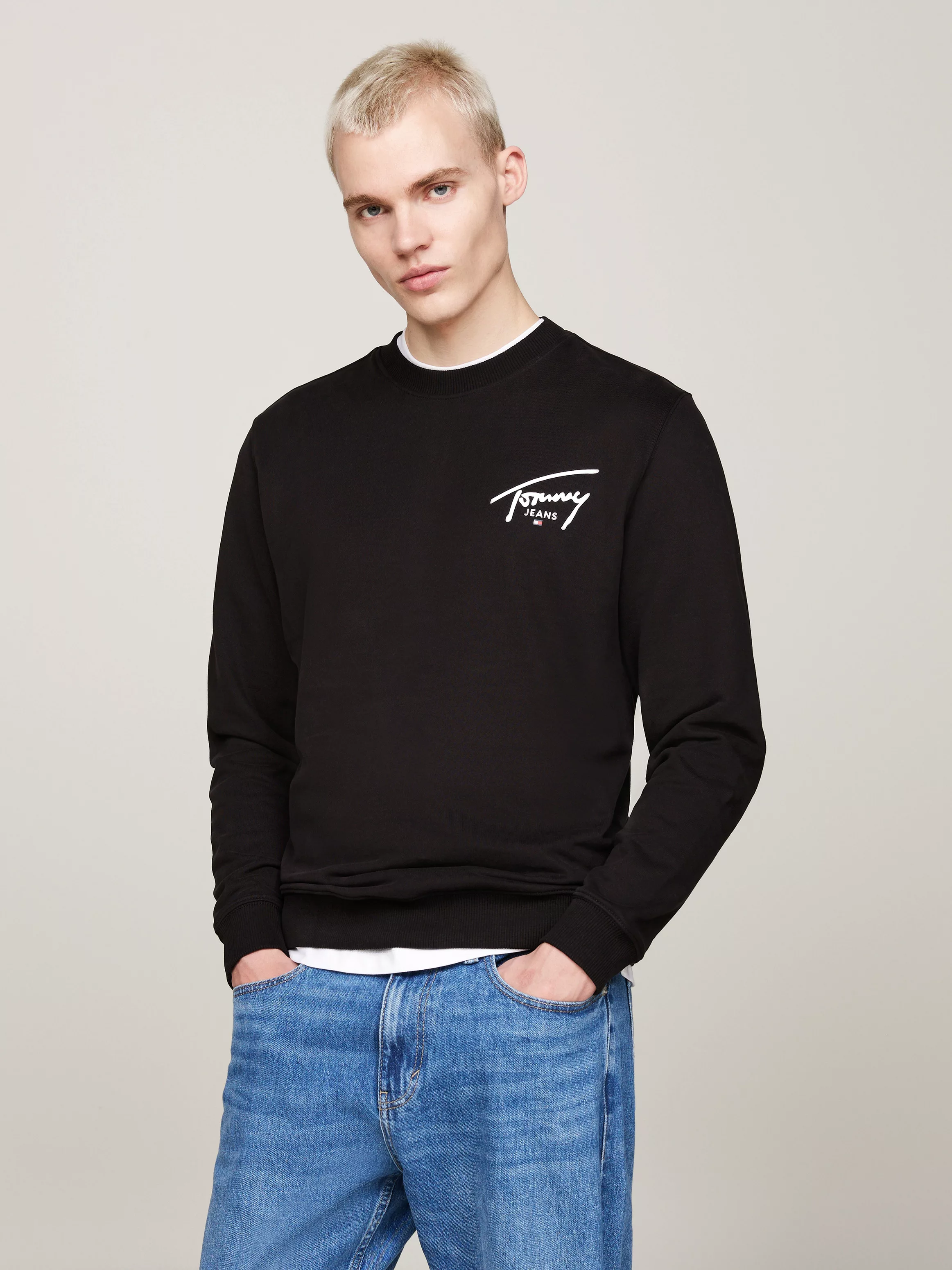 Tommy Jeans Plus Sweater TJM REG ENTRY GRAPHIC CREW EXT Große Größen mit Lo günstig online kaufen