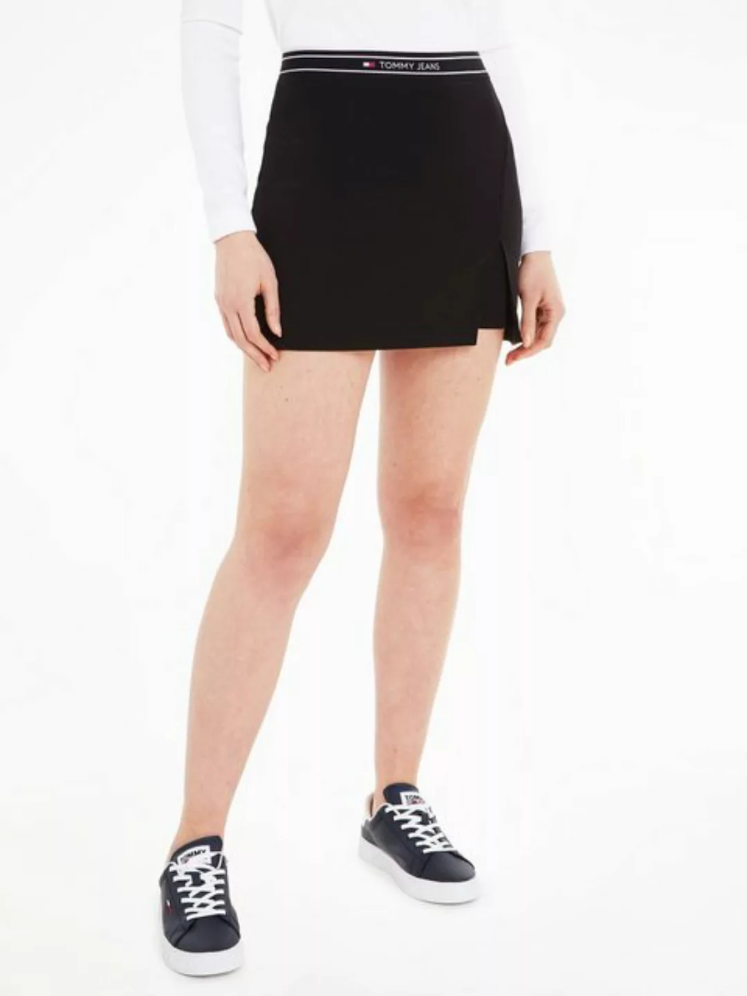 Tommy Jeans Bleistiftrock TJW LOGO WB SKORT Webrock mit Markenlabel günstig online kaufen