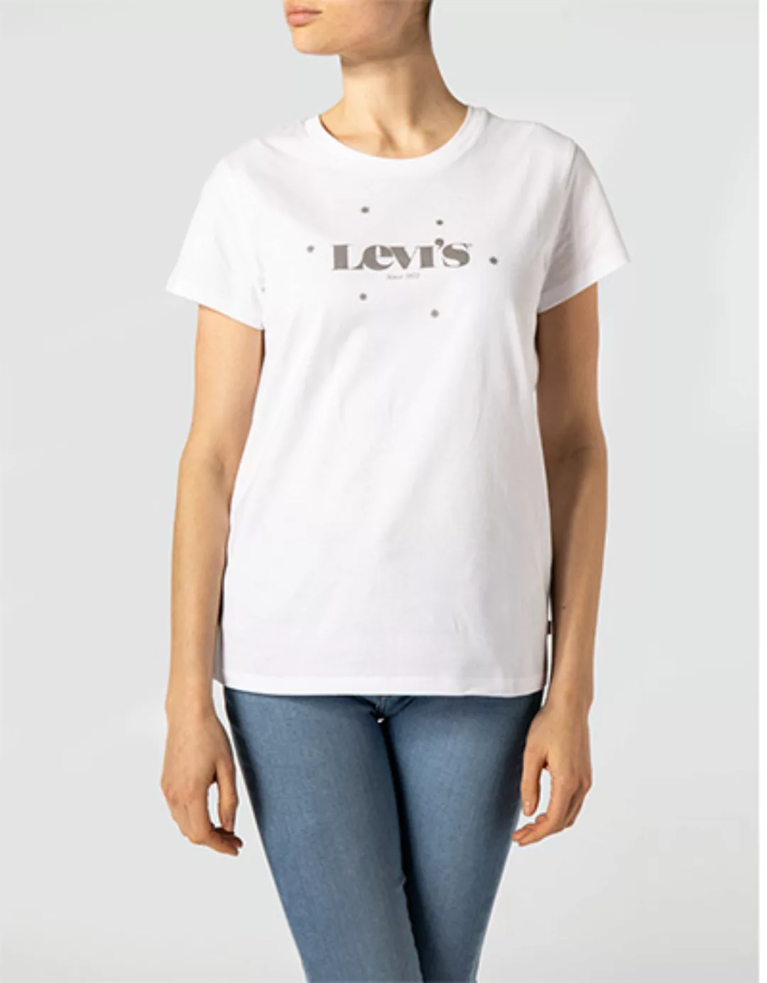Levi´s ® The Perfect Kurzarm T-shirt XS New Logo Iridesce günstig online kaufen