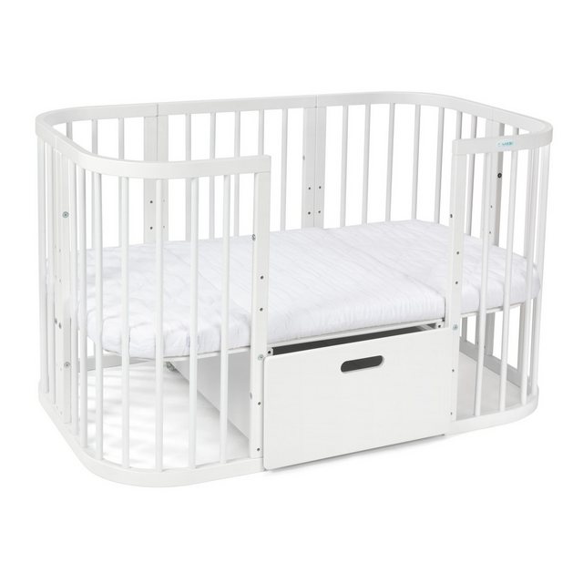 Waldin Babybett Schublade für 7in1 Babybett, Kinderbett, KEIN BETT, Weiß günstig online kaufen