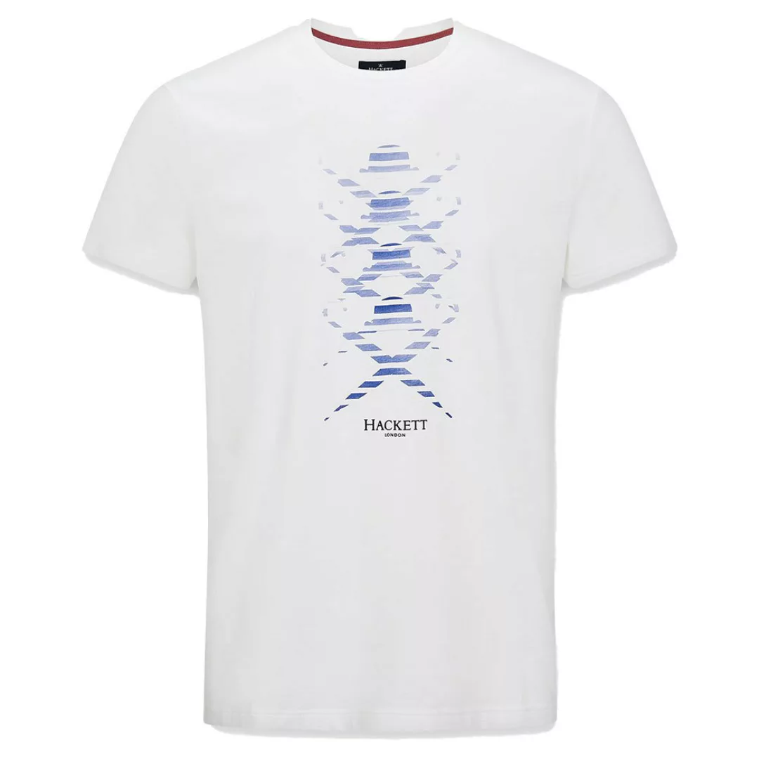 Hackett Gradient Logo Kurzärmeliges T-shirt M Optic White günstig online kaufen