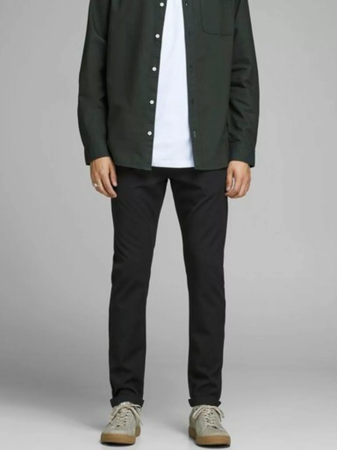 Jack & Jones Herren Chino Hose JPSTMARCO JJCONNOR AKM 769 - Slim Fit Schwar günstig online kaufen