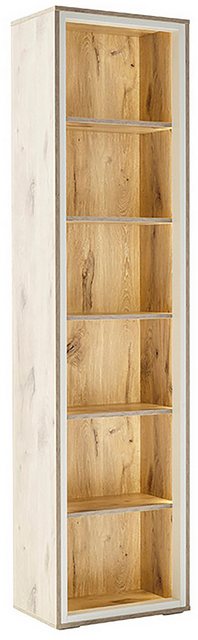 MCA furniture Vitrine SANTERNO 6 Fächer, Regal, Korpus Beleuchtungsrahmen S günstig online kaufen