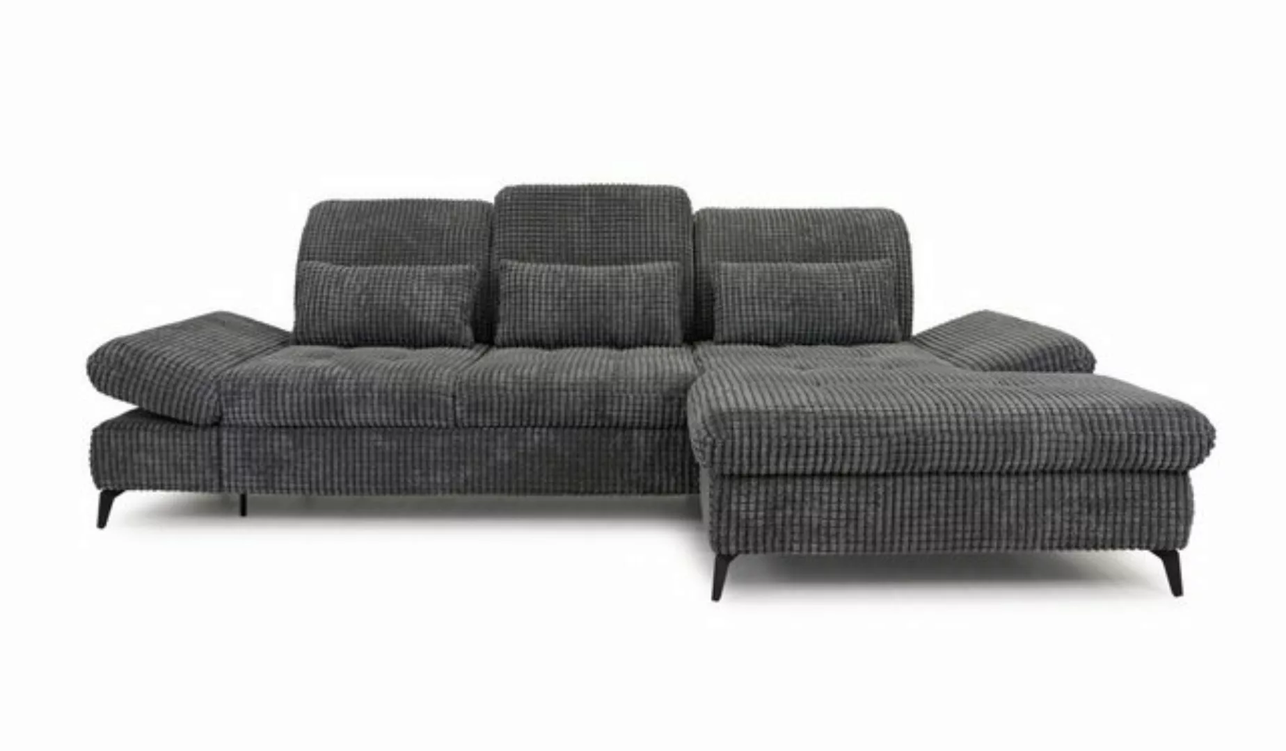 Hygger Möbelhaus Ecksofa Nola L-Form 300 x 170 cm, Sitztiefenverstellung, K günstig online kaufen