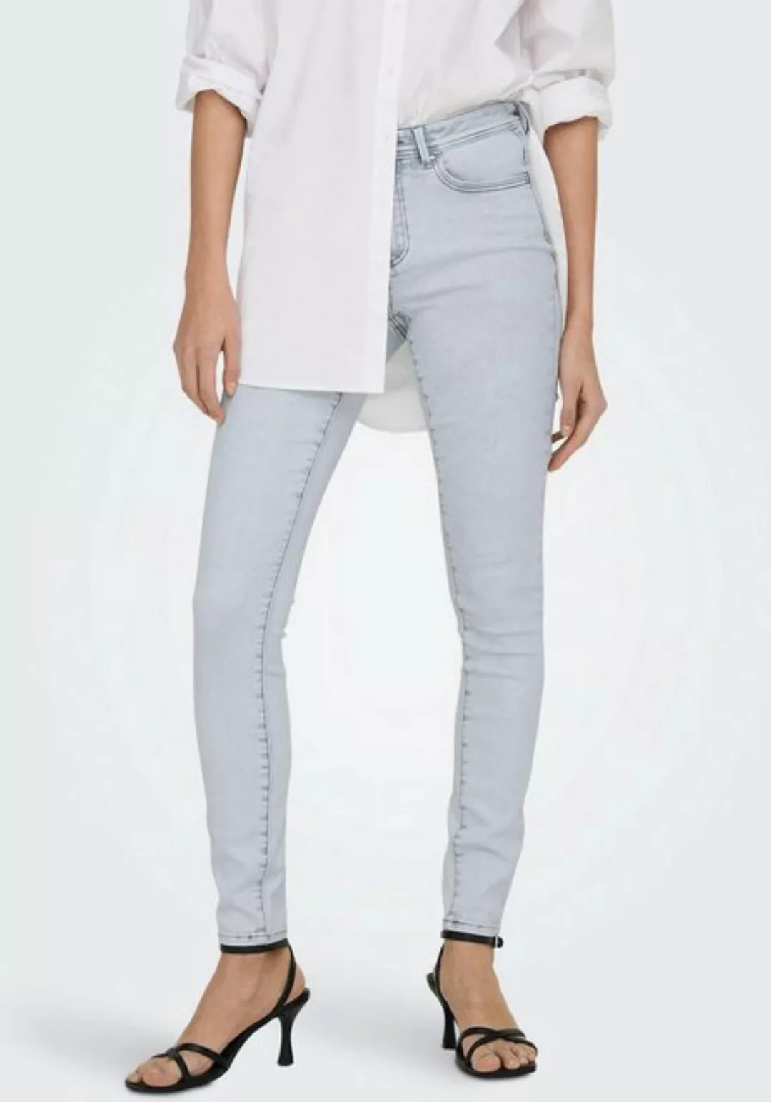 ONLY Skinny-fit-Jeans "ONLWAUW MID SKINNY DEST BJ692" günstig online kaufen