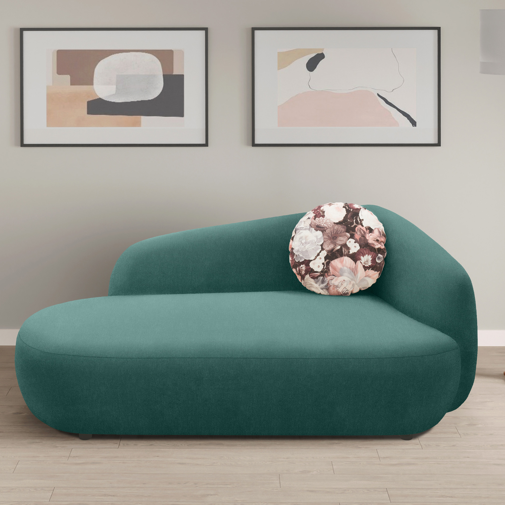 Recamiere 700013, Liege, oval, Füße mit Filzgleitern, Sofa, 183 x 105 x 75 günstig online kaufen