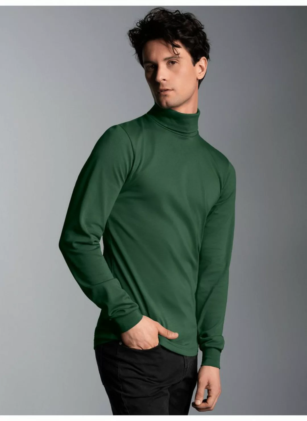 Trigema Rollkragenshirt TRIGEMA Langarm Ski- und Sport-Rollkragenpullover ( günstig online kaufen