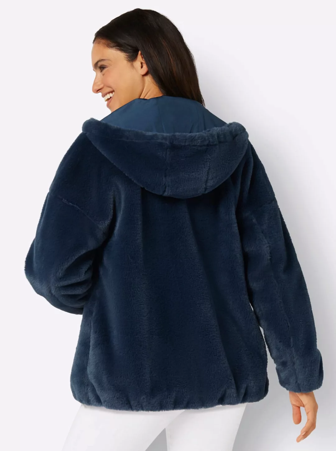 Inspirationen Fellimitatjacke, mit Kapuze günstig online kaufen