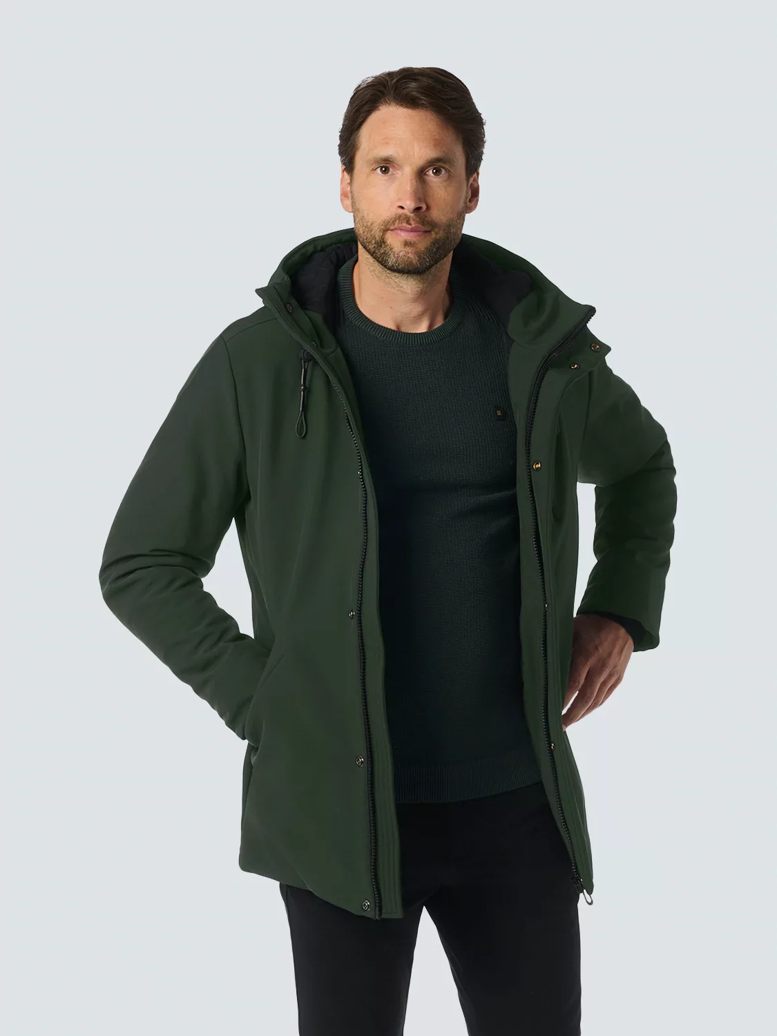 NO EXCESS Parka "No Excess Softshell-Jacke mit Kapuze" günstig online kaufen