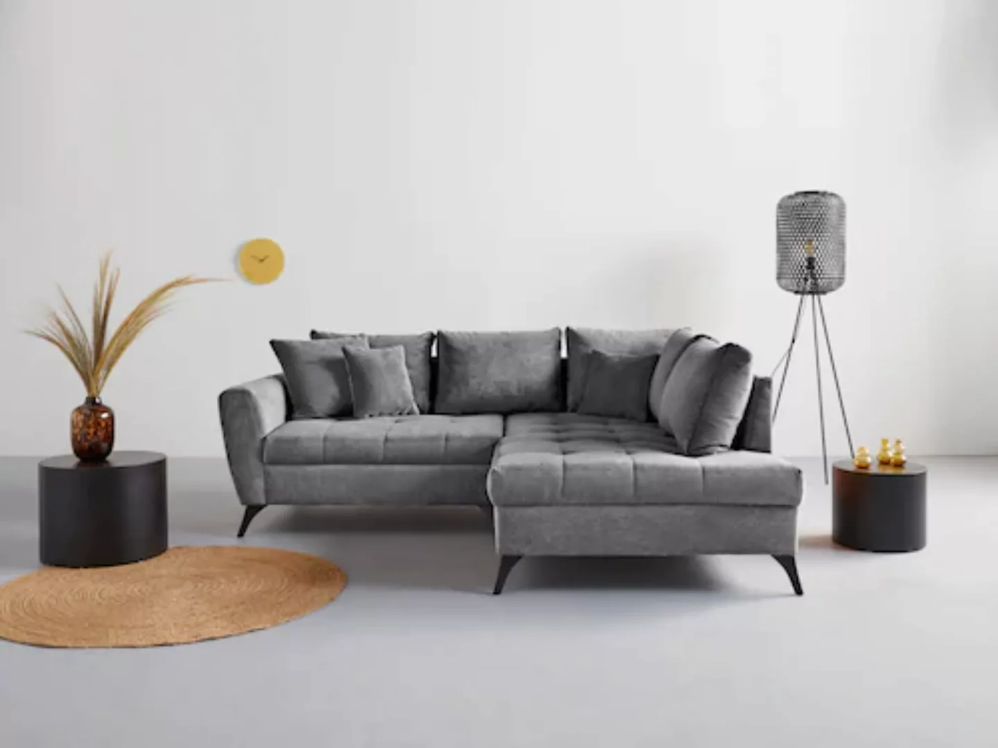 INOSIGN Ecksofa "Lörby L-Form", Belastbarkeit bis 140kg pro Sitzplatz, auch günstig online kaufen