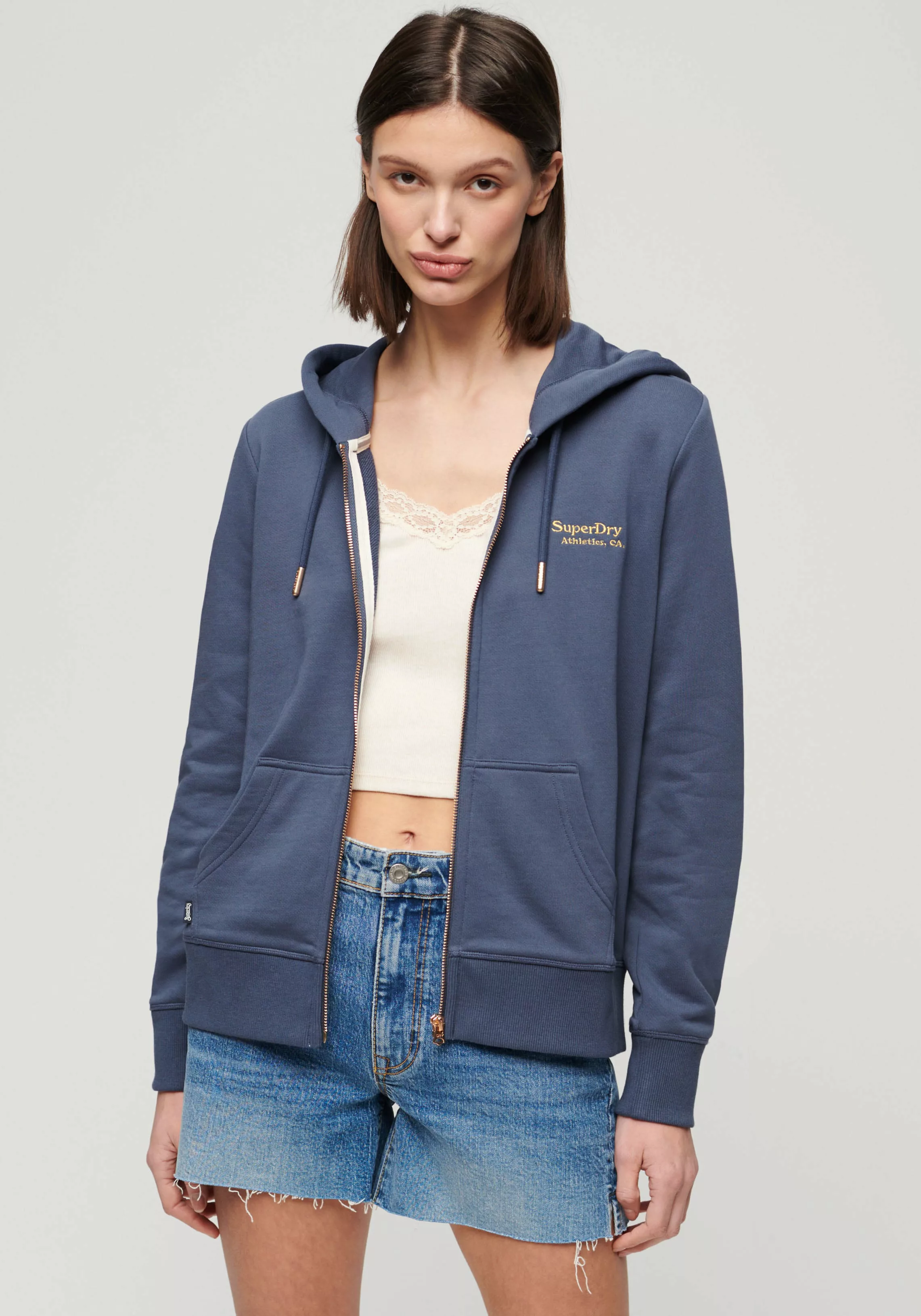 Superdry Kapuzensweatjacke "SU-ESSENTIAL LOGO ZIPHOOD UB" günstig online kaufen