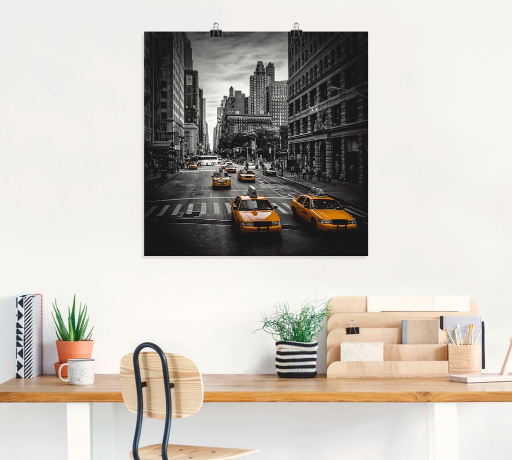 Artland Wandbild »New York City Verkehr 5th Avenue«, Amerika, (1 St.), als günstig online kaufen