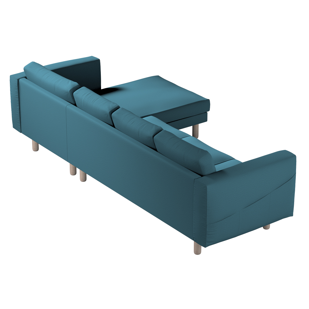 Bezug für Norsborg 4-Sitzer Sofa mit Recamiere, dunkelblau, Norsborg Bezug günstig online kaufen