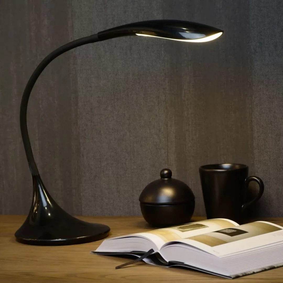 Büro-Schreibtischleuchte Emil in schwarz, inkl. LED günstig online kaufen