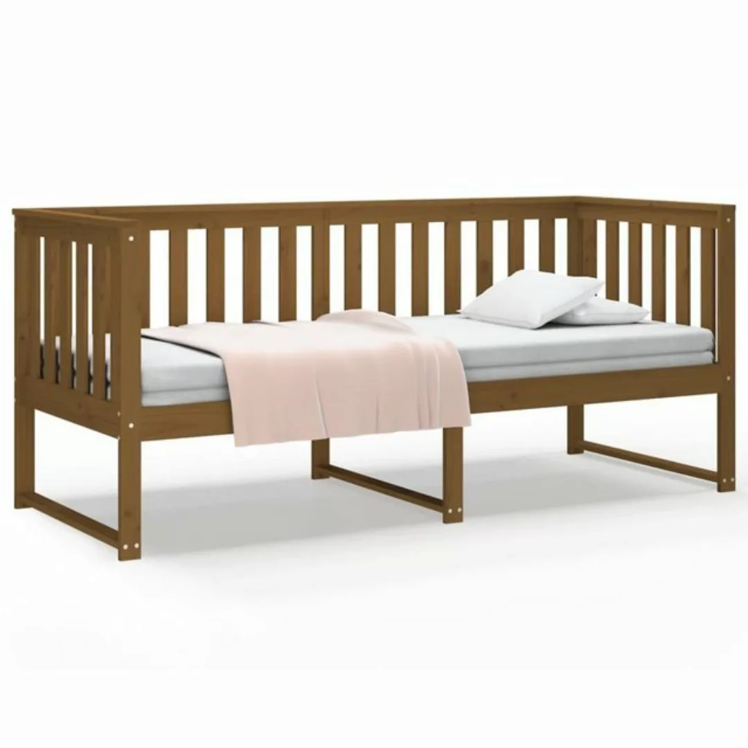 vidaXL Bett Tagesbett Honigbraun 75x190 cm Massivholz Kiefer günstig online kaufen